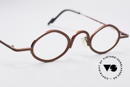 Theo Belgium Bang Avant-Garde Vintage Specs, extraordinary frame in top-quality (unisex; ruby colored), Made for Men and Women
