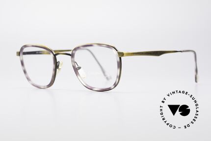 ProDesign Denmark Club 88A Vintage Glasses, bridge and metal temples with costly engravings, Made for Men