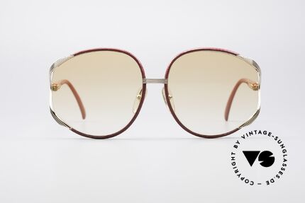 Christian Dior 2250 Rihanna Leather Sunglasses, feminine elegant design with huge orange-gradient lenses, Made for Women