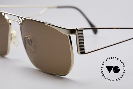 Neostyle Jet 212 Vintage 80's Sunglasses, subtle finish (chestnut brown patterned / gold), Made for Men