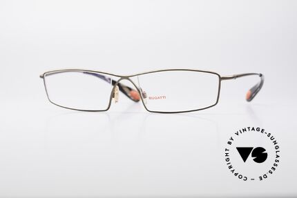 Bugatti 201 Odotype Men's Designer Frame, original BUGATTI high-tech eyeglass-frame, Made for Men