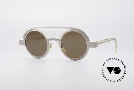 Alain Mikli 639 / 0506 Lenny Kravitz Style, round vintage designer shades by Alain Mikli, Paris, Made for Men