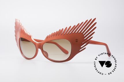 Alain Mikli MYSTERY Haute Couture Vintage Shades, pure extravagance, wings-shaped with "plume effect", Made for Women