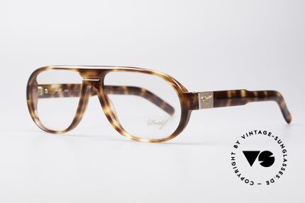 Davidoff 100 90's Men's Vintage Frame, with gold-plated hinges and appliqué on the temples, Made for Men