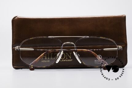 Willy Bogner 7108 Titanflex Vintage Glasses, unworn 90's ORIGINAL with vintage case by Hilton, Made for Men