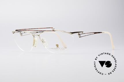 Neostyle Jet 221 Vintage Gem Eyeglasses, subtle finish (chestnut brown patterned / gold), Made for Women