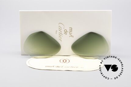 Cartier Vendome Lenses - L Green Gradient Sun Lenses Details