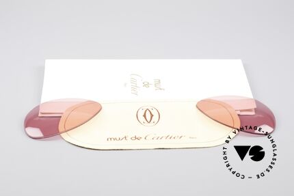 Cartier Vendome Lenses - M Pink Sun Lenses, made by our optician (thus, brand-new and scratch-free), Made for Men and Women