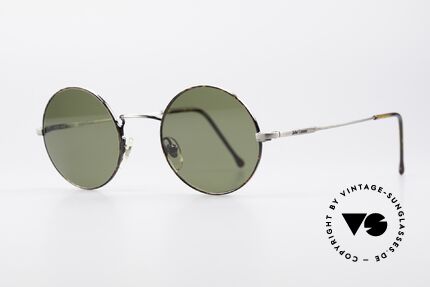John Lennon - You Are Here Small Round Vintage Glasses, small round sunglasses; brushed metal / tortoise, Made for Men and Women