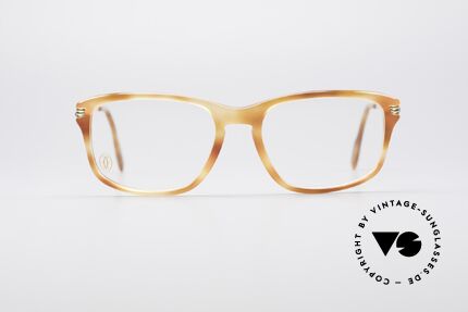 Cartier Lumen - S 90's Luxury Vintage Glasses, 22ct gold-plated & great frame pattern: 'marbled blond', Made for Men and Women