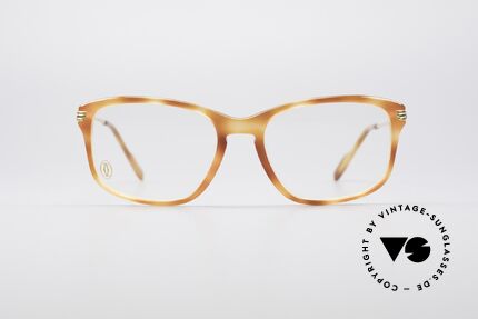 Cartier Lumen - M 90's Luxury Vintage Frame, 22ct gold-plated & great frame pattern: 'marbled blond', Made for Men and Women