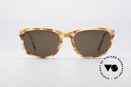 Cartier Lumen 90's Vintage Luxury Shades, 22ct gold-plated and great frame pattern in "Tiger red", Made for Men and Women