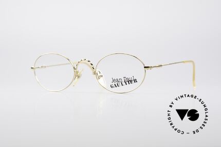 Jean Paul Gaultier 55-0175 Oval Vintage Glasses, first-class eyeglass-frame by Jean Paul Gaultier, Made for Men and Women