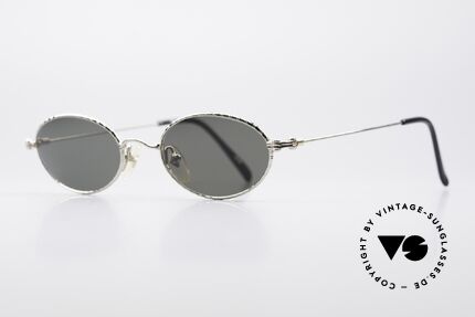 Jean Paul Gaultier 55-5101 Oval Vintage Sunglasses, surpreme crafting & surface quality of the 90's, Made for Men and Women