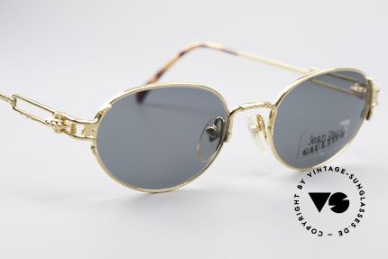Jean Paul Gaultier 55-5108 Gold Plated Oval Frame, NO RETRO shades, but a vintage 90's ORIGINAL, Made for Men and Women
