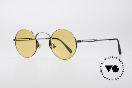 Jean Paul Gaultier 55-0172 Round Vintage Glasses JPG, high-class finish (brushed metal in green-metallic), Made for Men and Women