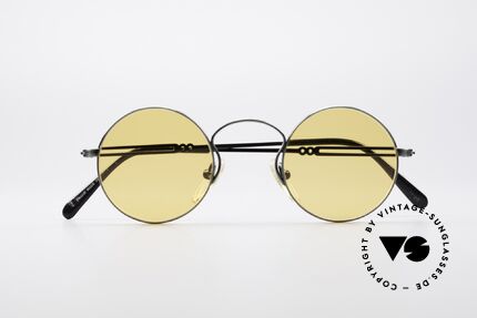 Jean Paul Gaultier 55-0172 Round Vintage Glasses JPG, orange sun lenses can be replaced with prescriptions, Made for Men and Women