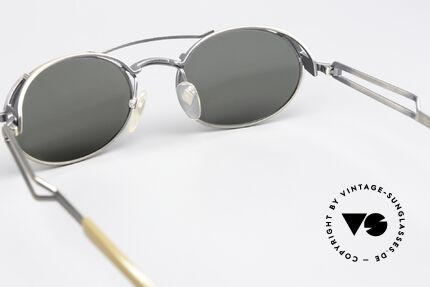 Jean Paul Gaultier 56-7107 Industrial Vintage Frame 90's, NO RETRO sunglasses, but a rare 30 years old original, Made for Men and Women