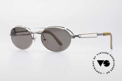 Jean Paul Gaultier 56-7107 Industrial Vintage Frame, called as 'industrial design' or 'steampunk sunglasses', Made for Men and Women