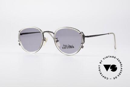 Jean Paul Gaultier 55-3271 Round 90's Designer Shades, vintage Jean Paul Gaultier sunglasses, made in Japan, Made for Men and Women