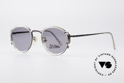 Jean Paul Gaultier 55-3271 Round 90's Designer Shades, high-end frame with many fancy details; see pictures, Made for Men and Women