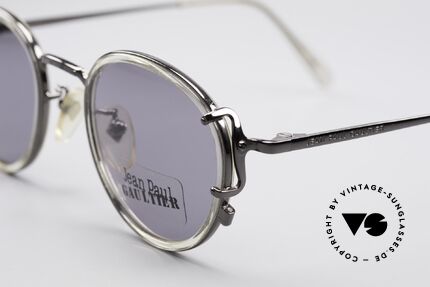 Jean Paul Gaultier 55-3271 Round 90's Designer Shades, never worn (like all our vintage JP Gaultier sunglasses), Made for Men and Women