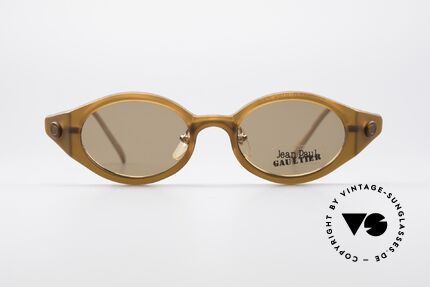 Jean Paul Gaultier 56-7202 Oval Frame With Sun Clip, magnetic removable sun clip for 100% UV protection, Made for Men and Women