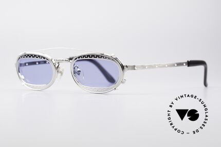 Jean Paul Gaultier 56-7116 Limited Vintage Glasses, with ingenious CLIP-ON (made for prescription lenses), Made for Men and Women