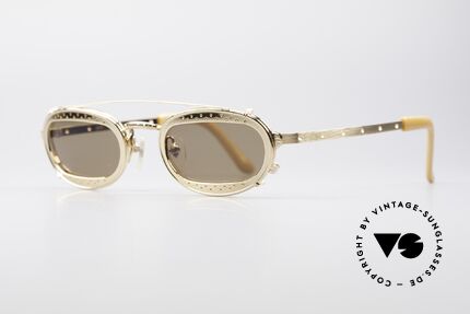 Jean Paul Gaultier 56-7116 Limited 98 Vintage Shades, with ingenious CLIP-ON (made for prescription lenses), Made for Men and Women