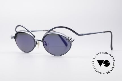 Jean Paul Gaultier 56-6107 Haute Couture Sunglasses, elegant light-mirrored lenses (100% UV protection), Made for Women