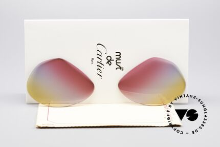 Cartier Vendome Lenses - L Tricolored Sunrise Lenses Details