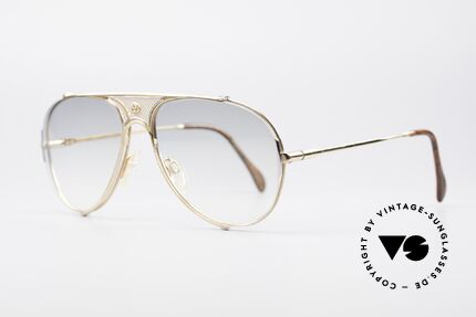St. Moritz 401 Ultra Rare Jupiter Glasses, gold-plated & spring-hinge temples with root wood decor, Made for Men and Women