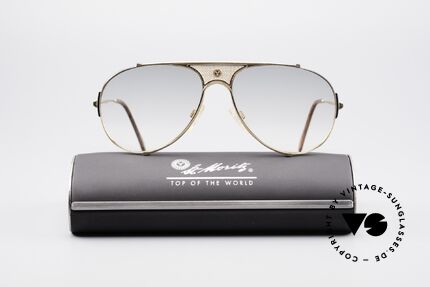 St. Moritz 401 Ultra Rare Jupiter Glasses, unworn model in LARGE size 59/16 with original SM case, Made for Men and Women