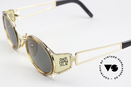 Sunglasses Jean Paul Gaultier 58-6201 Steampunk Vintage Shades