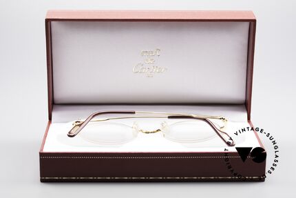 Cartier Mayfair Luxury Round Eyeglasses, with original Cartier box, case and certificate, Made for Men and Women