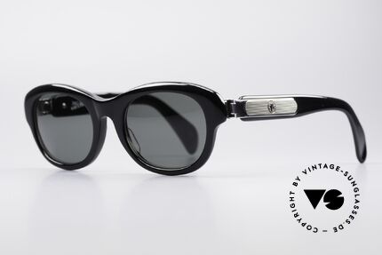 Jean Paul Gaultier 56-2071 No Retro True Vintage Specs, enormous massive frame with striking metal appliqué, Made for Women