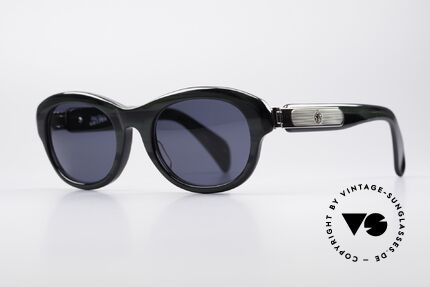 Jean Paul Gaultier 56-2071 True Vintage No Retro Specs, enormous massive frame with striking metal appliqué, Made for Women