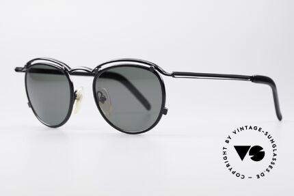 Jean Paul Gaultier 56-1174 Steampunk Panto Glasses, ultra stable metal frame (built to last) in black color, Made for Men and Women