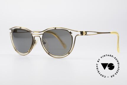 Jean Paul Gaultier 56-2176 Rare Designer Sunglasses, noble bronze luster and dark-green / gray lenses, Made for Men and Women