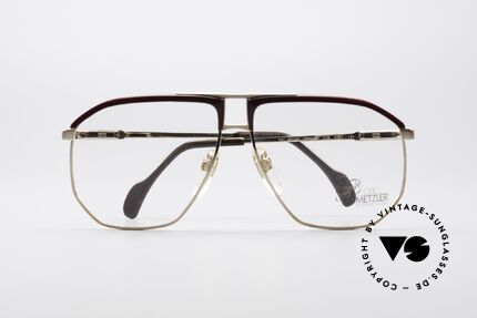 Metzler 0788 True Vintage 80's Glasses, the frame is made for optical lenses or tinted sun lenses, Made for Men