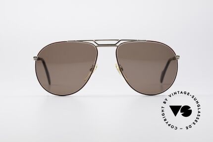 Metzler 0876 80's Men's Aviator Sunglasses, masculine design & coloring (russet / faded gold), Made for Men