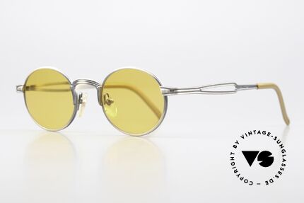 Jean Paul Gaultier 55-7107 90's Frame In Smoke Gold, fancy orange sun lenses (also wearable at night), Made for Men and Women