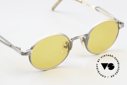 Jean Paul Gaultier 55-7107 90's Frame In Smoke Gold, unworn (like all our vintage GAULTIER sunglasses), Made for Men and Women