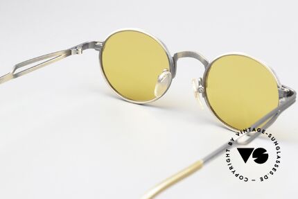 Jean Paul Gaultier 55-7107 90's Frame In Smoke Gold, NO RETRO glasses; but a rare ORIGINAL from 1997, Made for Men and Women