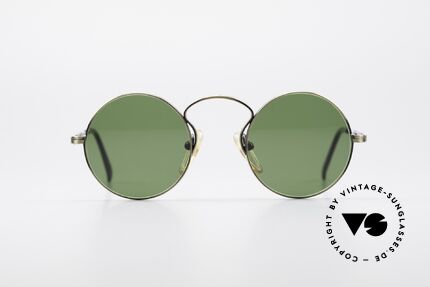 Jean Paul Gaultier 55-0172 90's Designer Sunglasses, round metal frame; lightweight & very comfortable, Made for Men and Women