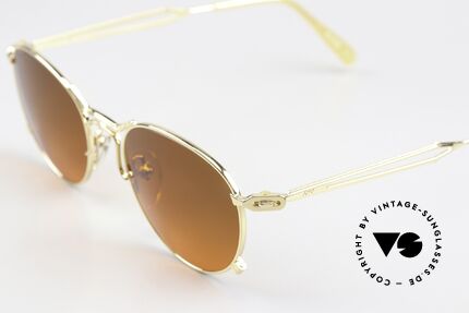 Jean Paul Gaultier 55-2177 Gold Plated Sunset Lenses, top-notch craftsmanship (made in Japan) from 1996/97, Made for Men and Women