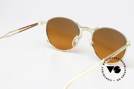 Jean Paul Gaultier 55-2177 Gold Plated Sunset Lenses, NO RETRO SHADES; a precious old ORIGINAL, size 49/19, Made for Men and Women