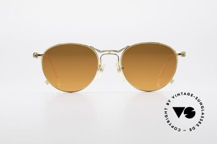 Jean Paul Gaultier 55-2177 Gold Plated Designer Frame, elegant contrast between lenses and gold-plated frame, Made for Men and Women