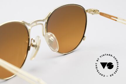 Jean Paul Gaultier 55-2177 Gold Plated Designer Frame, NO RETRO SHADES; a precious old ORIGINAL, size 49/19, Made for Men and Women