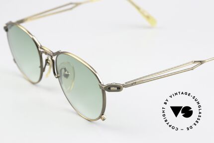 Jean Paul Gaultier 55-2177 True Vintage Smoke Gold, with elegant green-gradient sun lenses (100% UV prot.), Made for Men and Women